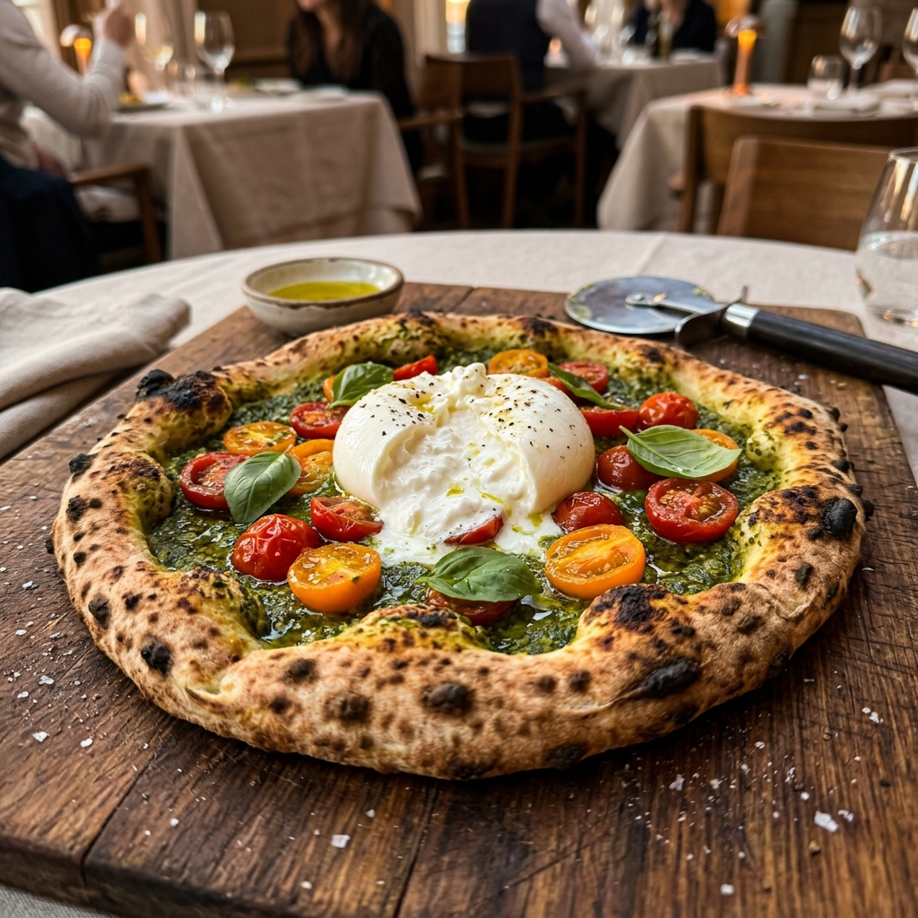 Burrata Pesto Pizza
