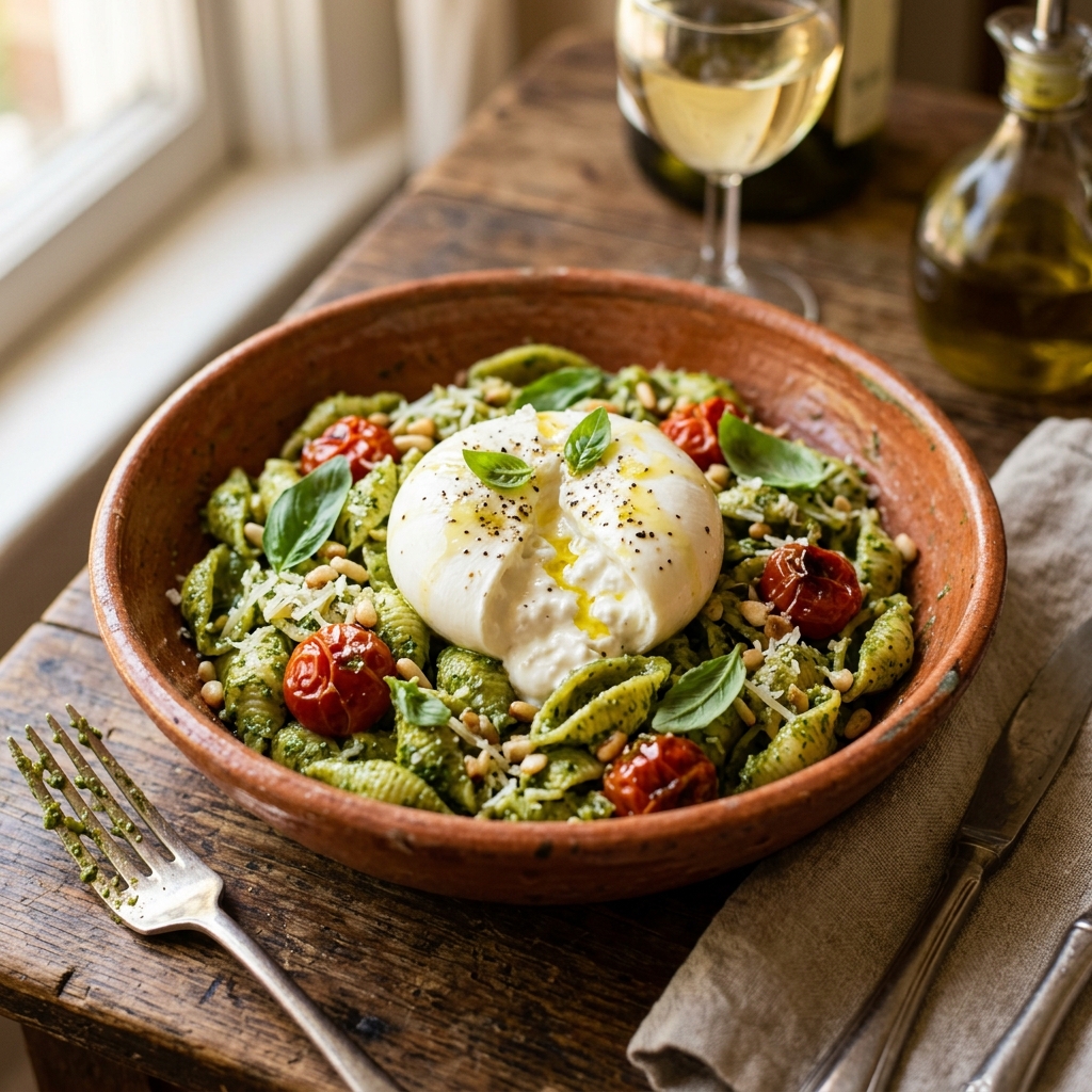 Pesto Burrata Pasta